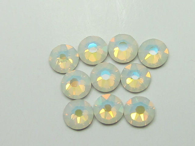 1 Gross 12ss WHITE OPAL GLACIER BLUE )maxima) FLATBACK PRECIOSA Rhinestones